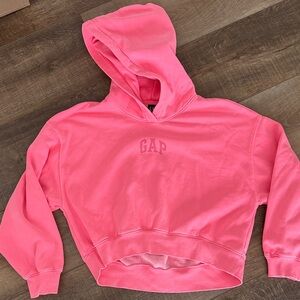 GAP VintageSoft Crop Logo Hoodie Womens